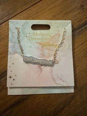 Disney Walt Disney World Necklace - Gold